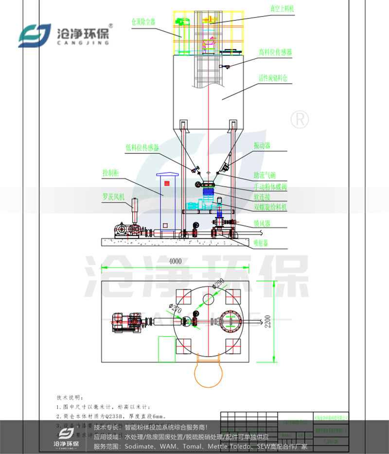 南寧市潮力鋁業(yè)項目-活性炭投加系統-布置圖.png 南寧市潮力鋁業(yè)項目-活性炭投加系統-布置圖.png